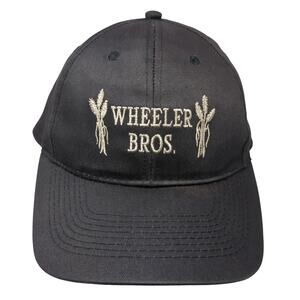 Wheeler Bros. Snapback Cap Black OS Adjustable Embroidered Macco Promotions